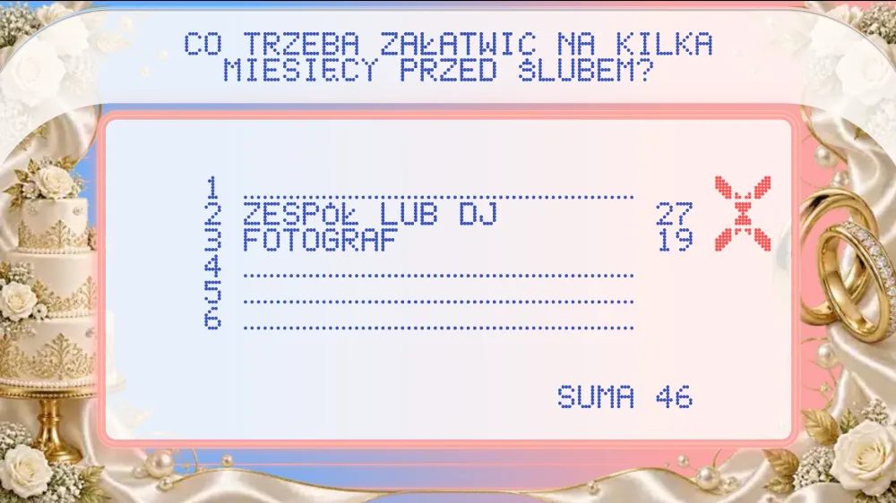 Tablica weselna FamiliVersus